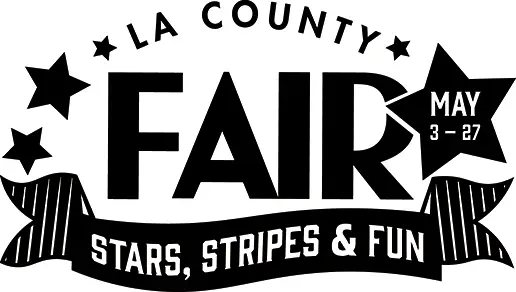 LA County Fair 2024 stacked date logo - black